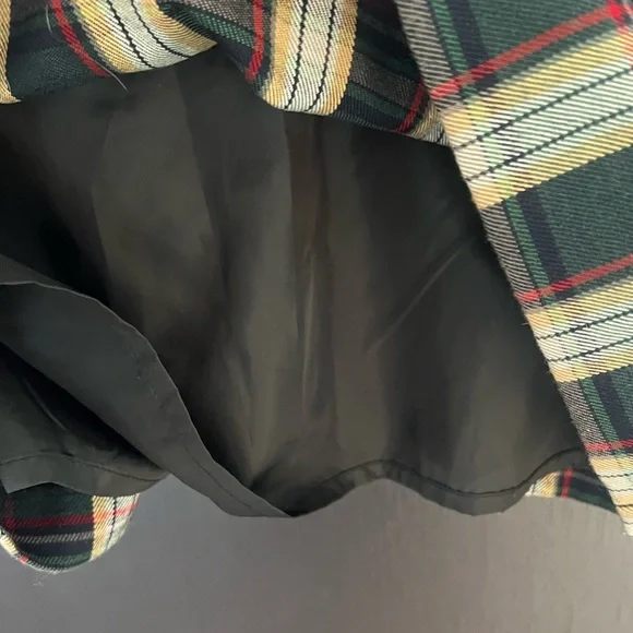 Vintage Y2K Old Navy Plaid Mod Pinafore Academia Mini Dress - Picture 4 of 12